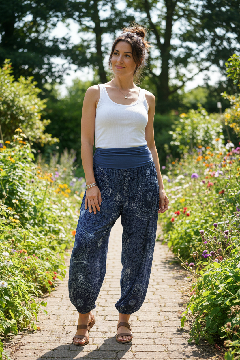 Mandalay Print Harem Trousers