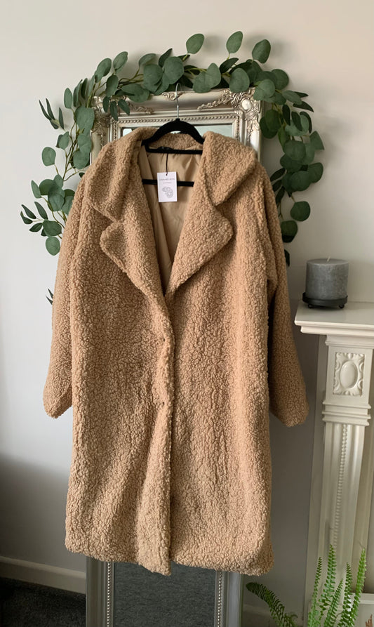 Teddy Bear Coat - Plus Size