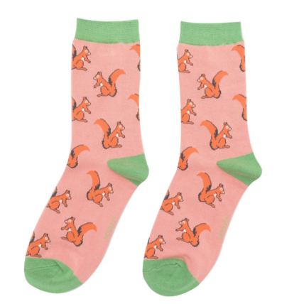Bamboo Socks For Women - Squirrels