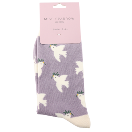 Bamboo Socks For Women - Doves