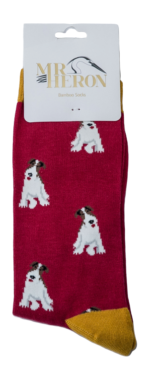 Bamboo Socks For Men - Fox Terrier