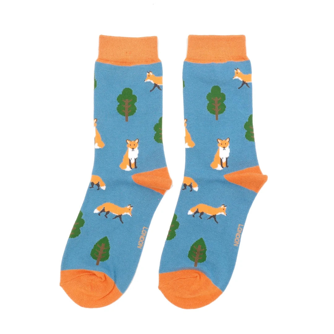 Bamboo Socks For Women - Fox In Woods