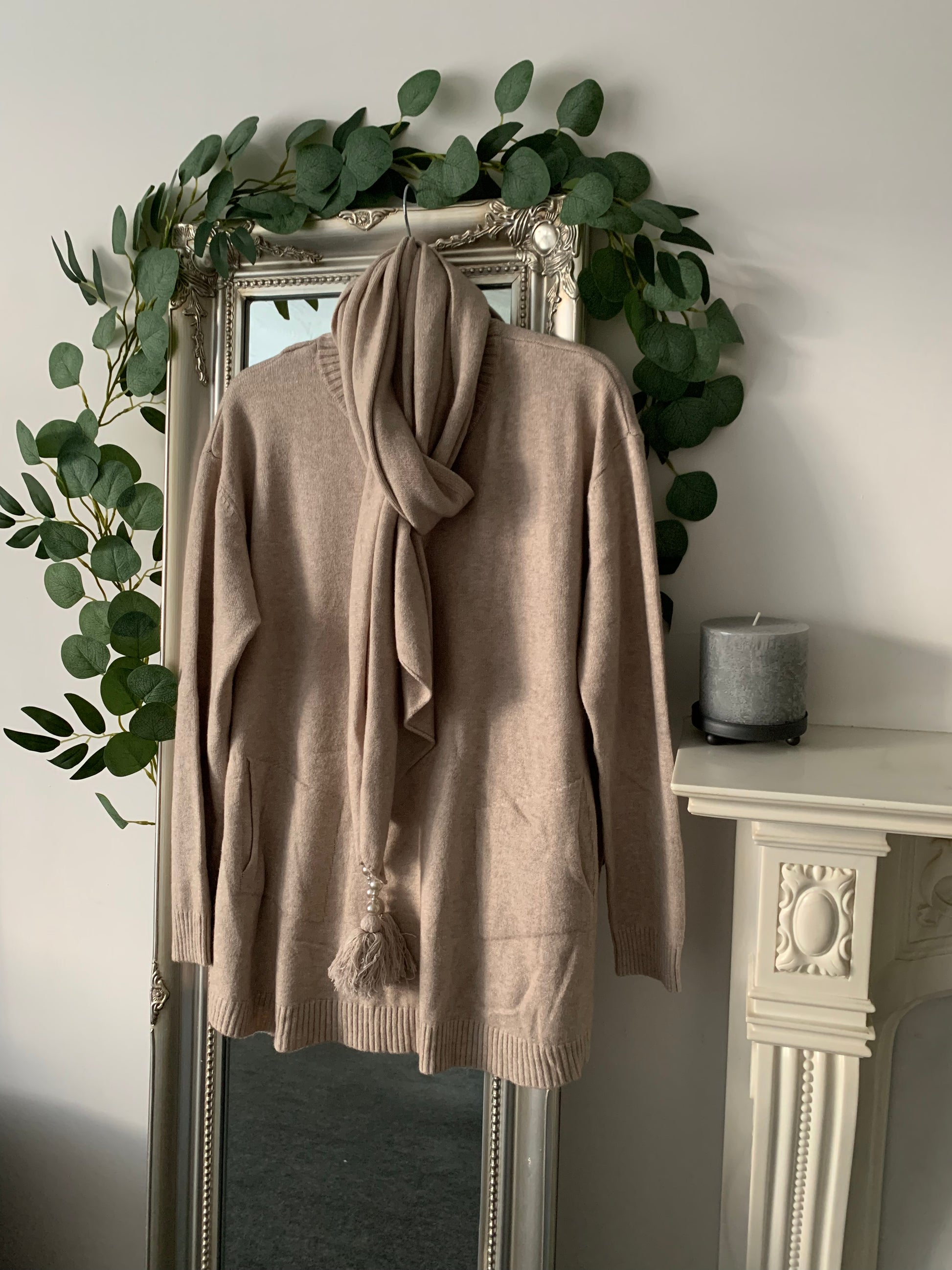 Cosy Jumper With Matching Scarf Chameleon Clothing by Jackie