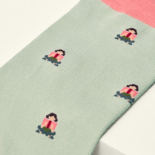 Bamboo Socks For Women - Bookworm