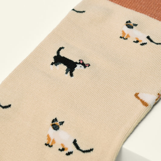 Bamboo Socks For Women - Cat