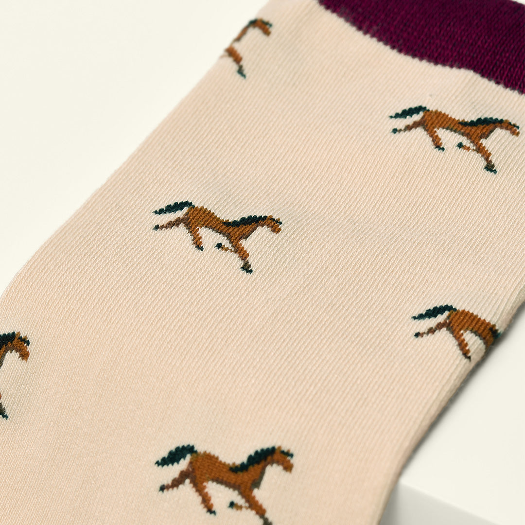 Bamboo Socks For Women - Horse