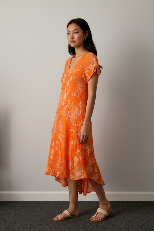 Bias Cut Cotton Dress