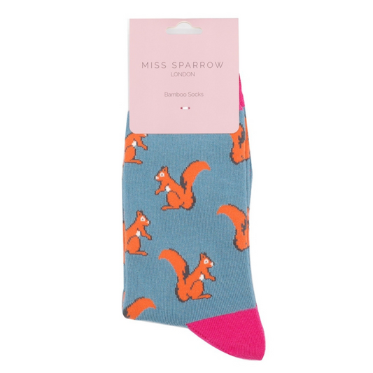 Bamboo Socks For Women - Squirrels