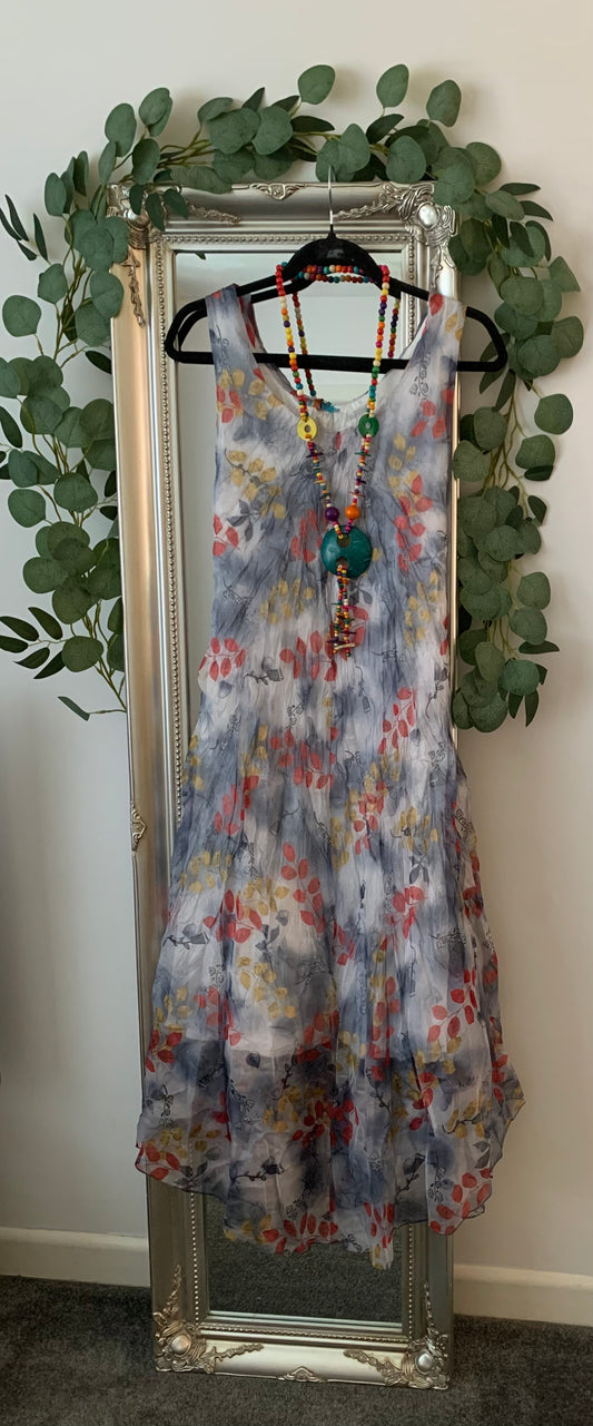 Sleeveless Crinkle Maxi Dress