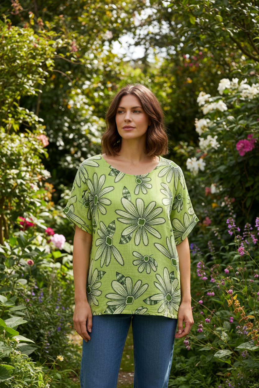 Cotton Cap Sleeve Tunic