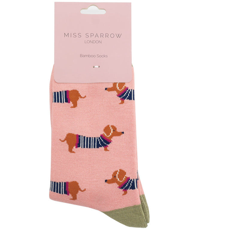 Bamboo Socks For Women - Dachshunds