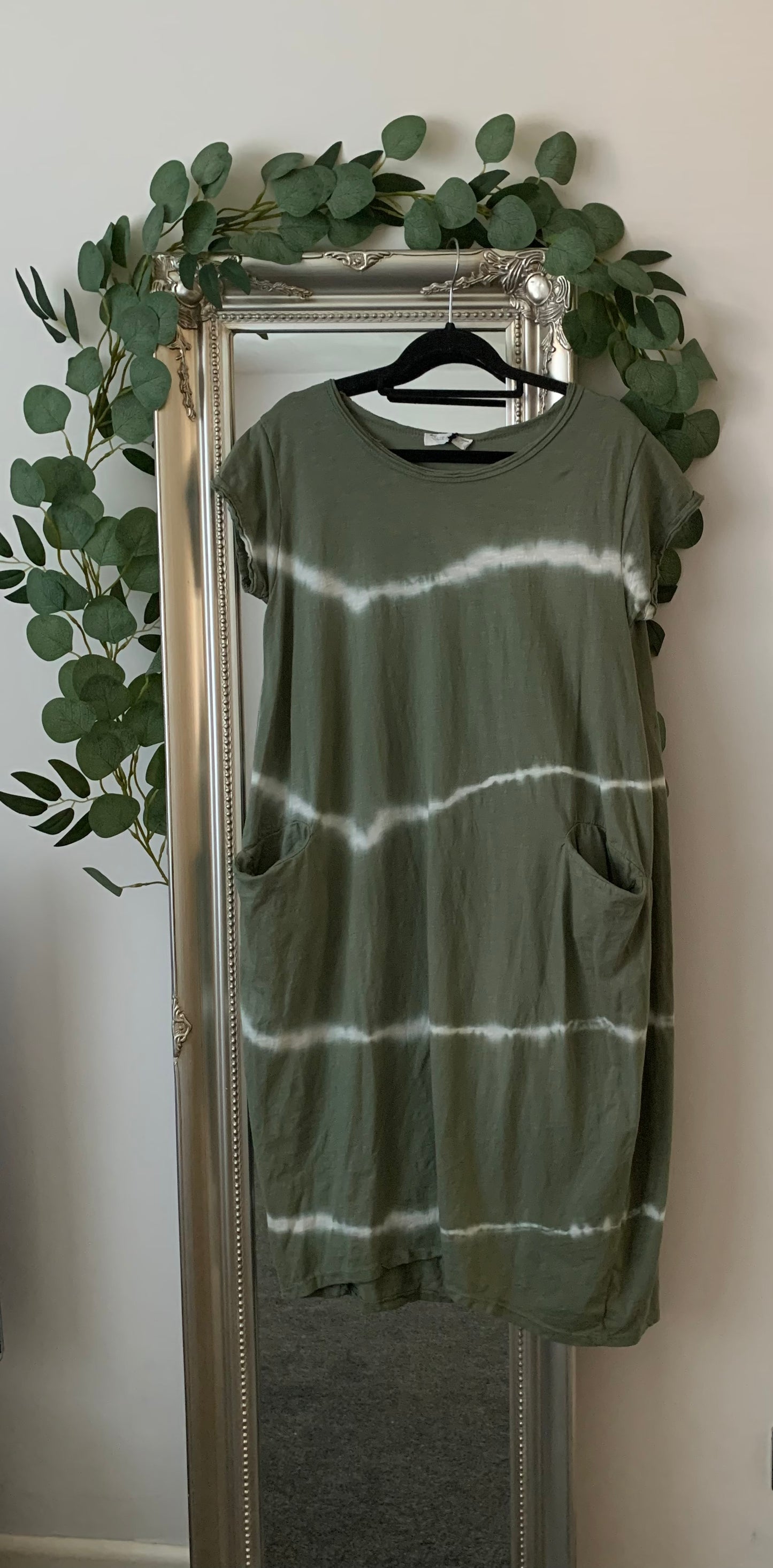 Tie Dye Cotton Jersey Dress