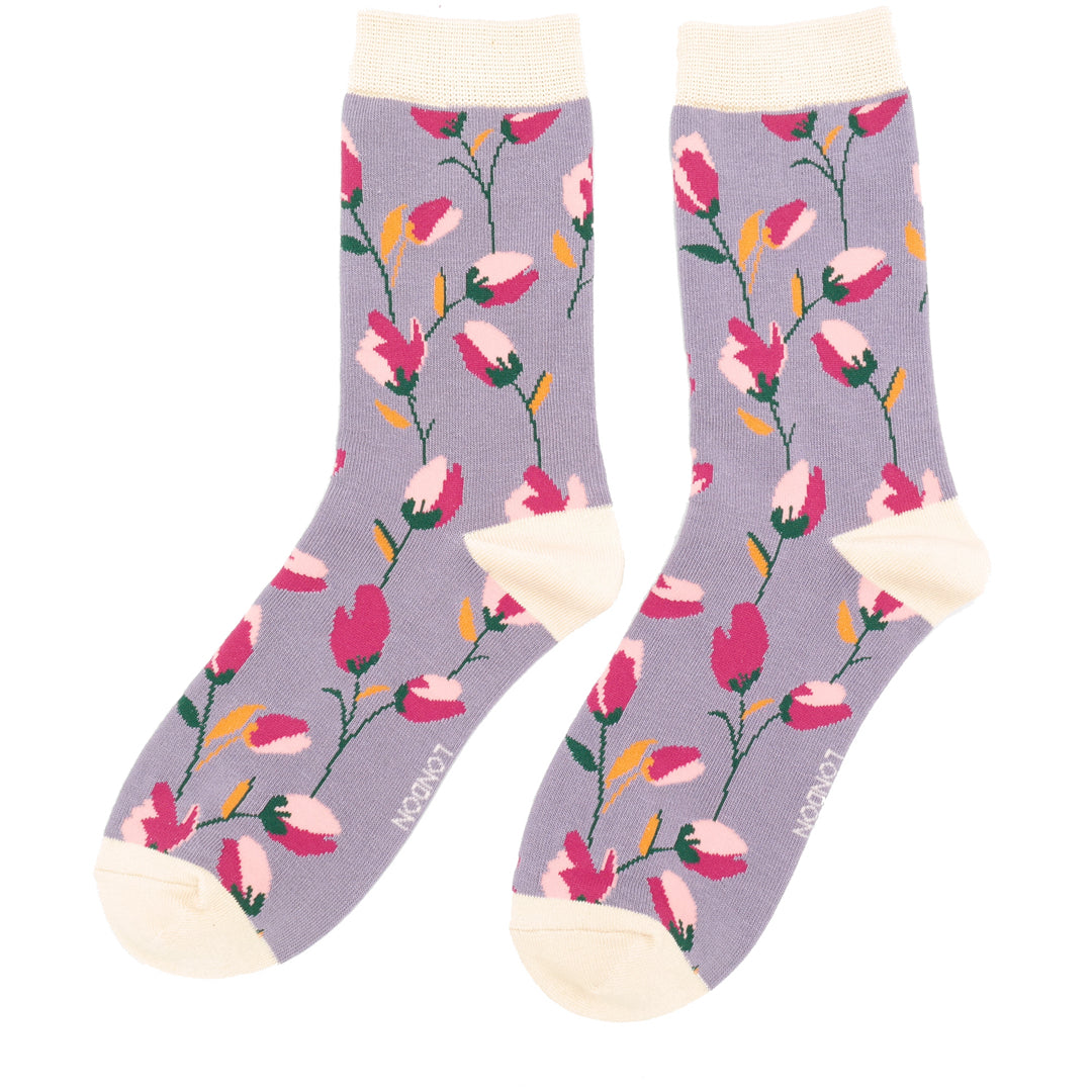 Bamboo Socks For Women - Ditsy Floral