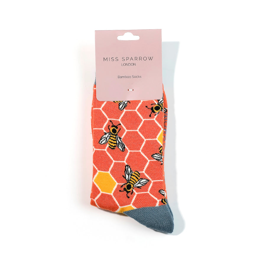 Bamboo Socks For Women - Bee Hive