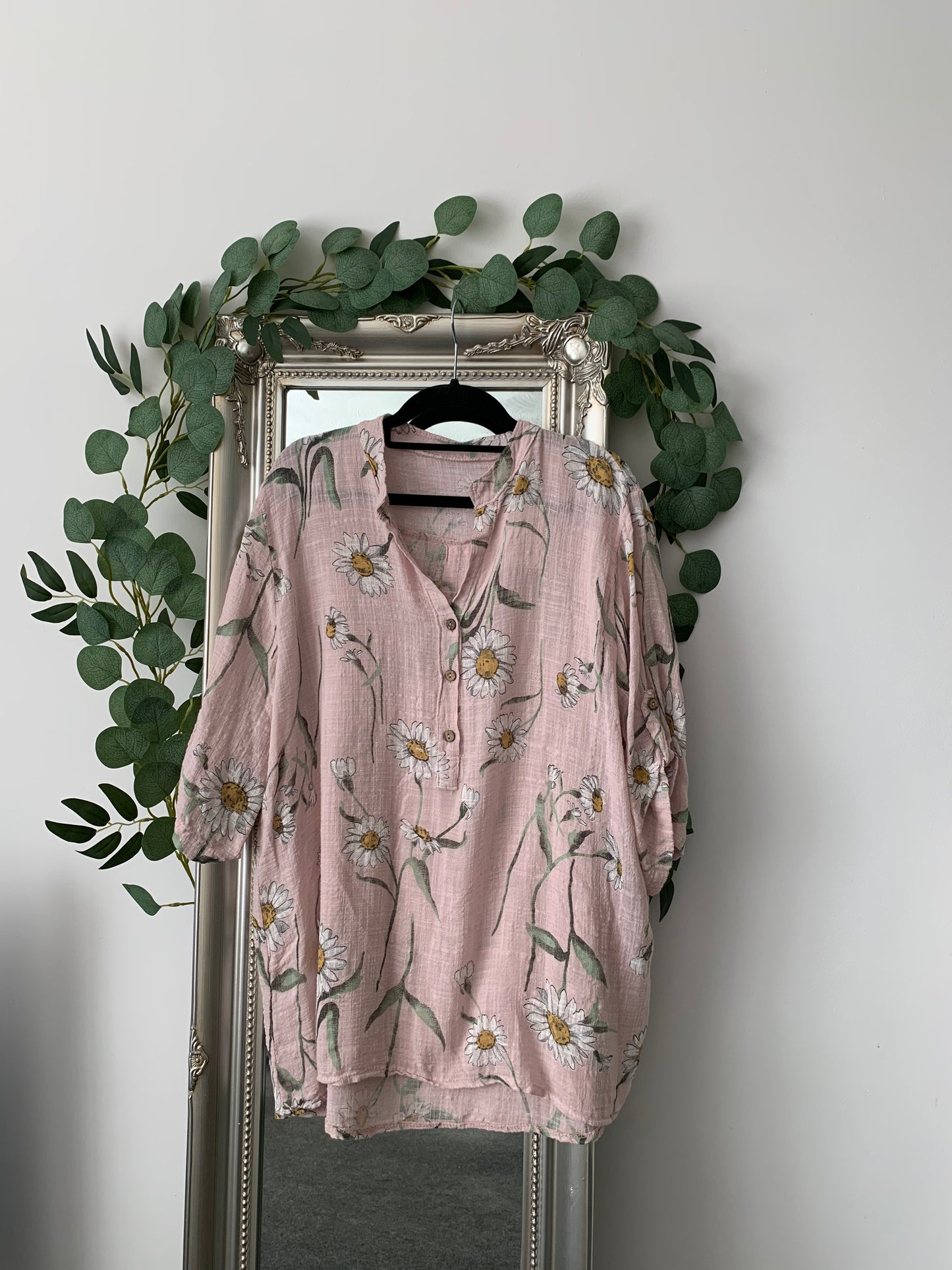 Large Daisy Print Shirt