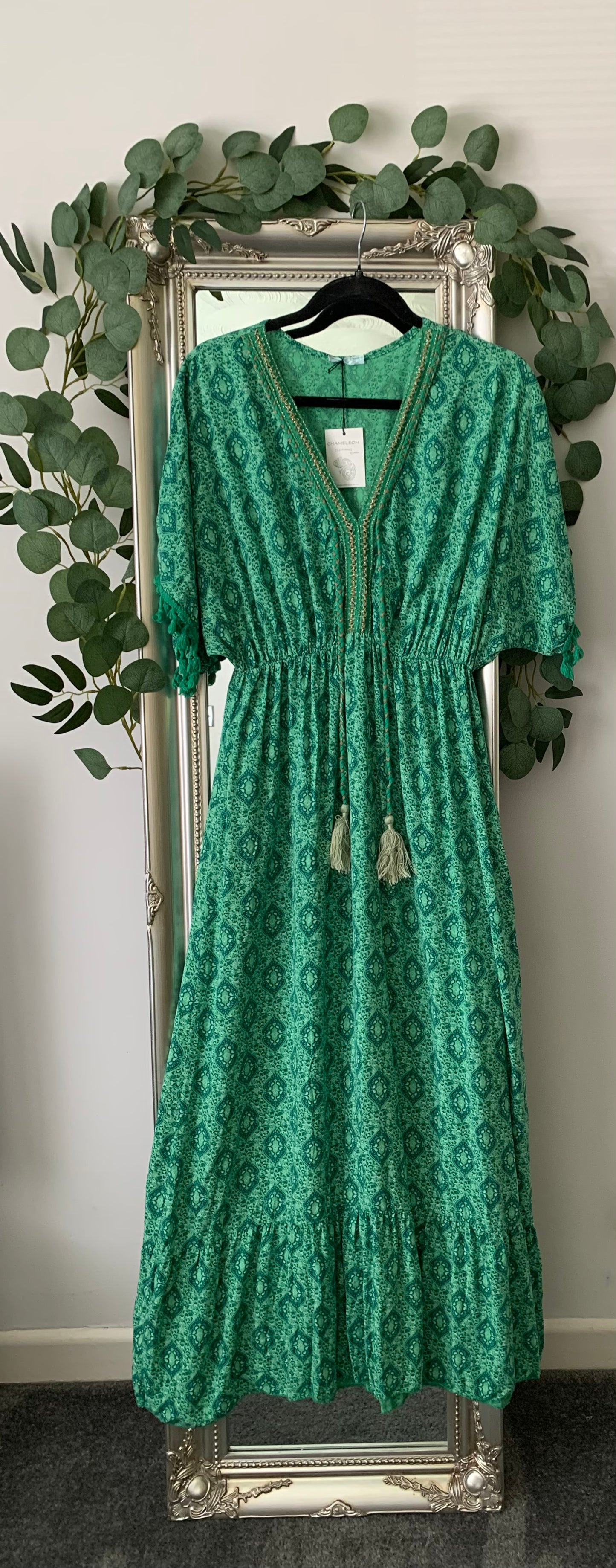 Maxi Dress With V Neck