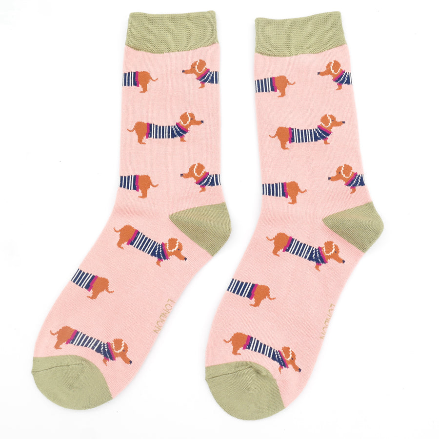 Bamboo Socks For Women - Dachshunds