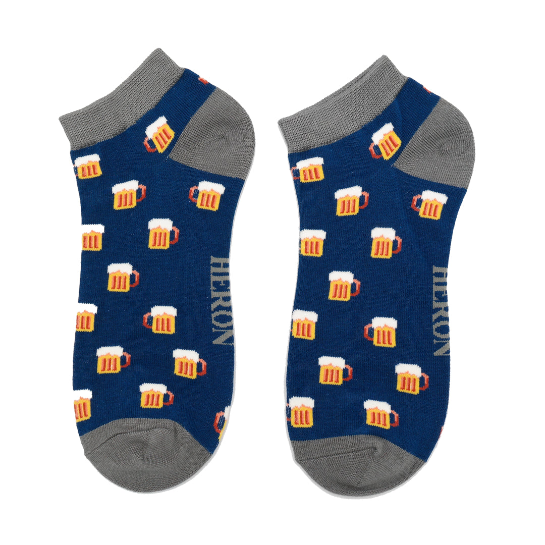 Bamboo Trainer Socks For Men - Beer