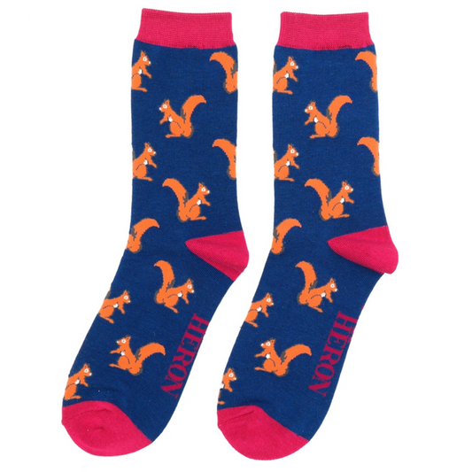 Bamboo Socks For Men - Squirrels