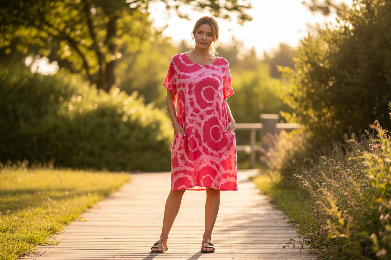 Cotton Two Tone Dress