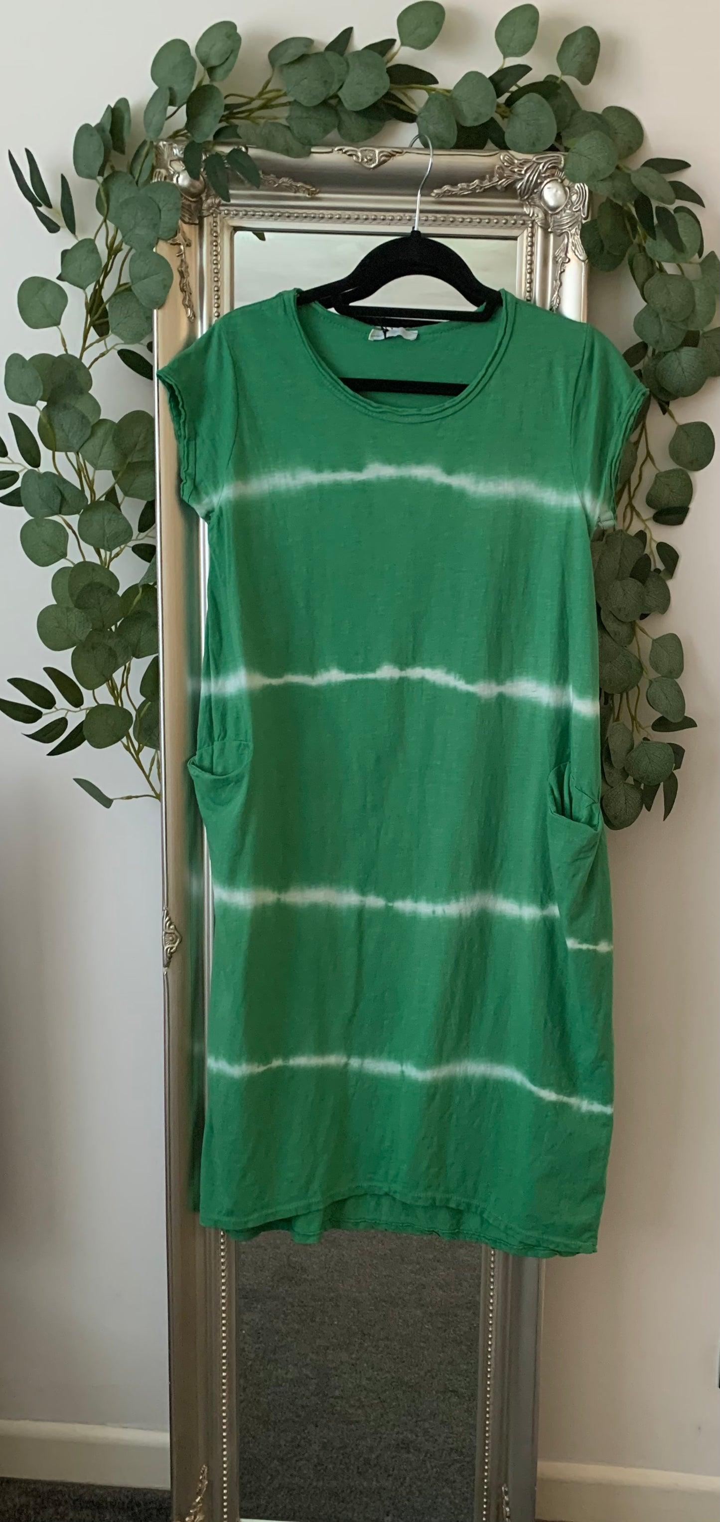 Tie Dye Cotton Jersey Dress