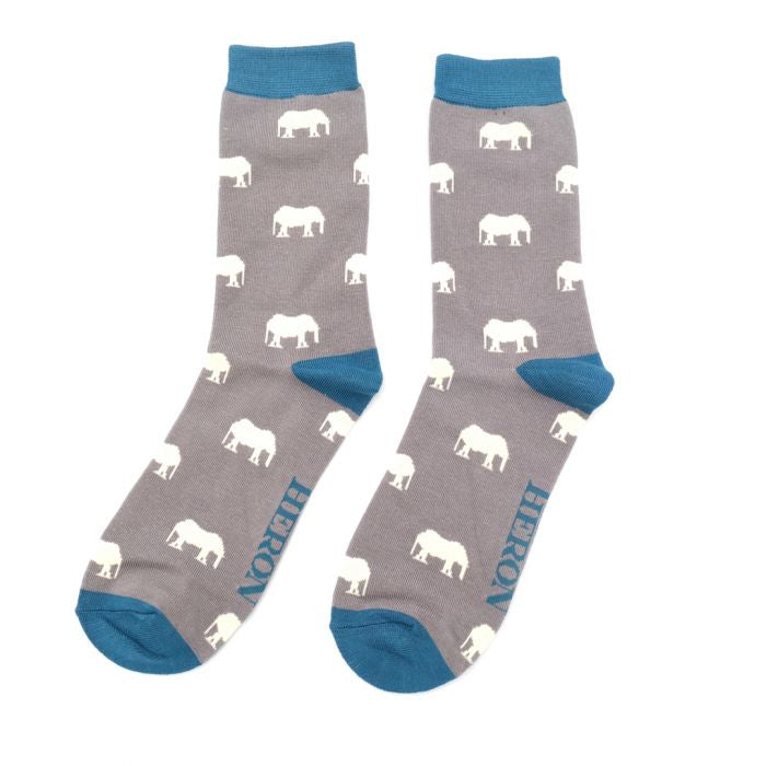 Bamboo Socks For Men - Elephants