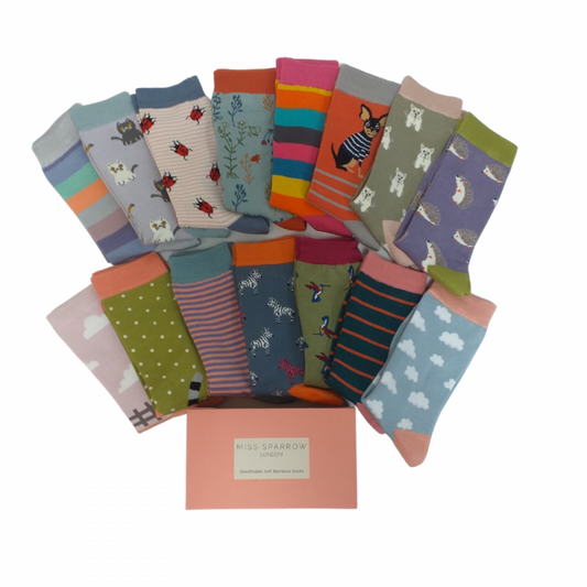 Mystery Box of Bamboo Socks (3 Pairs) - Ladies