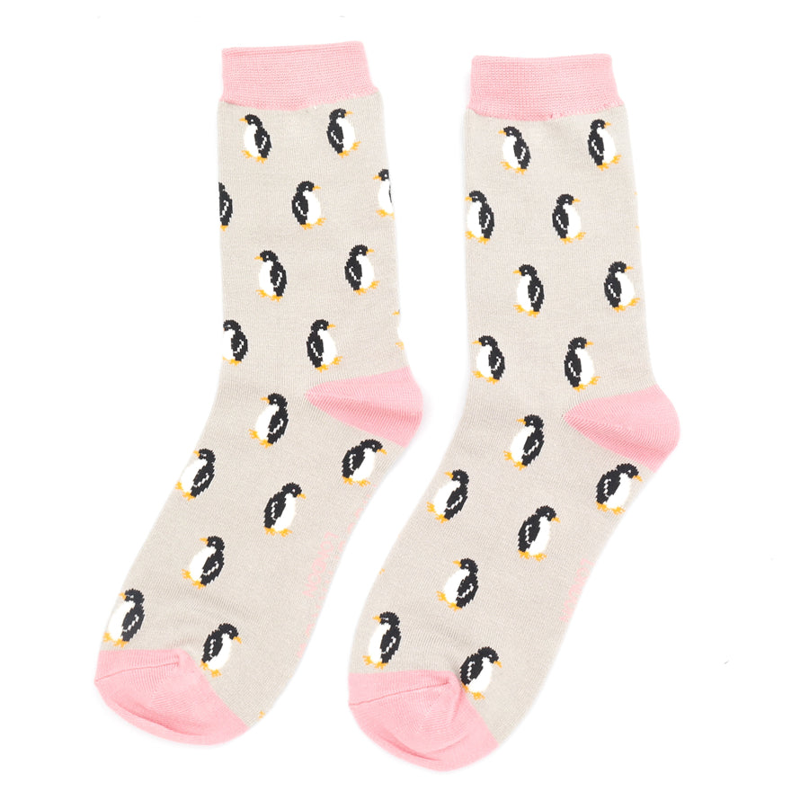 Bamboo Socks For Women - Penguins