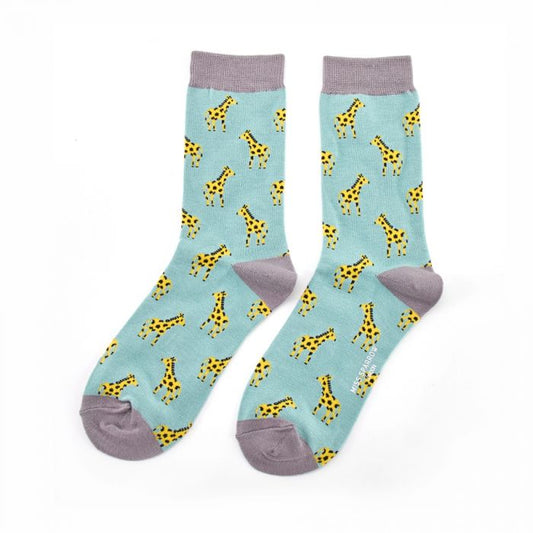 Bamboo Socks for Women - Giraffes