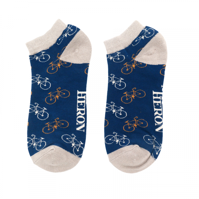 Bamboo Trainer Socks For Men - Bikes