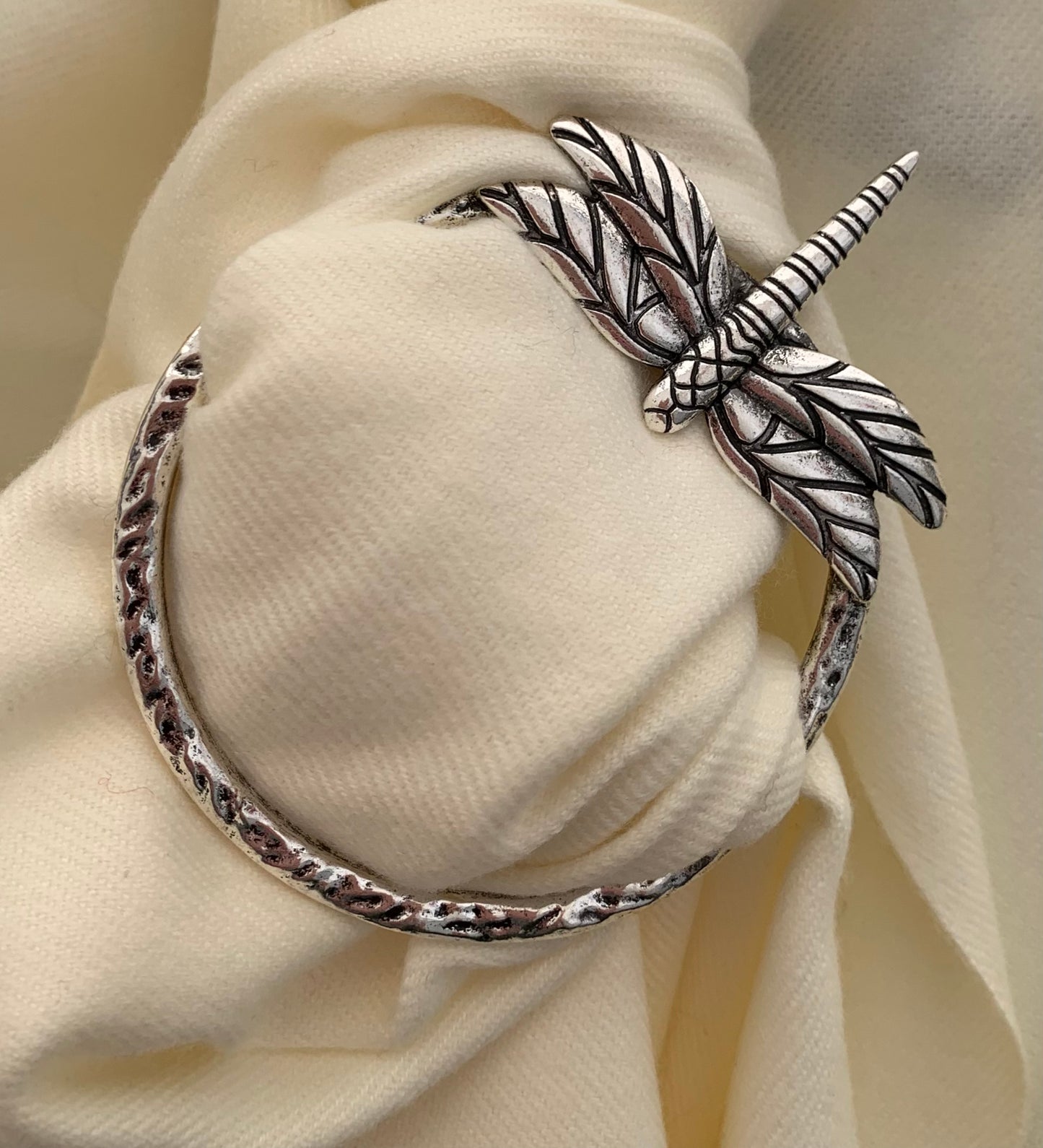 Dragonfly Scarf Ring