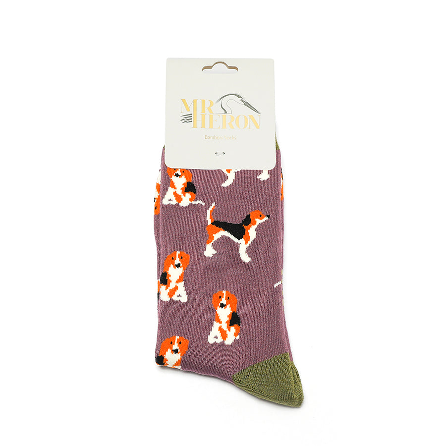Bamboo Socks For Men - Beagles