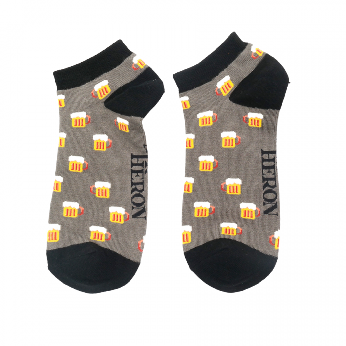 Bamboo Trainer Socks For Men - Beer