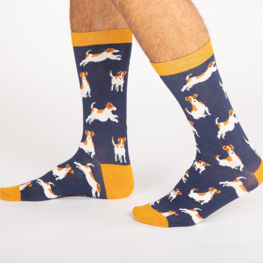 Bamboo Socks For Men - Jack Russell