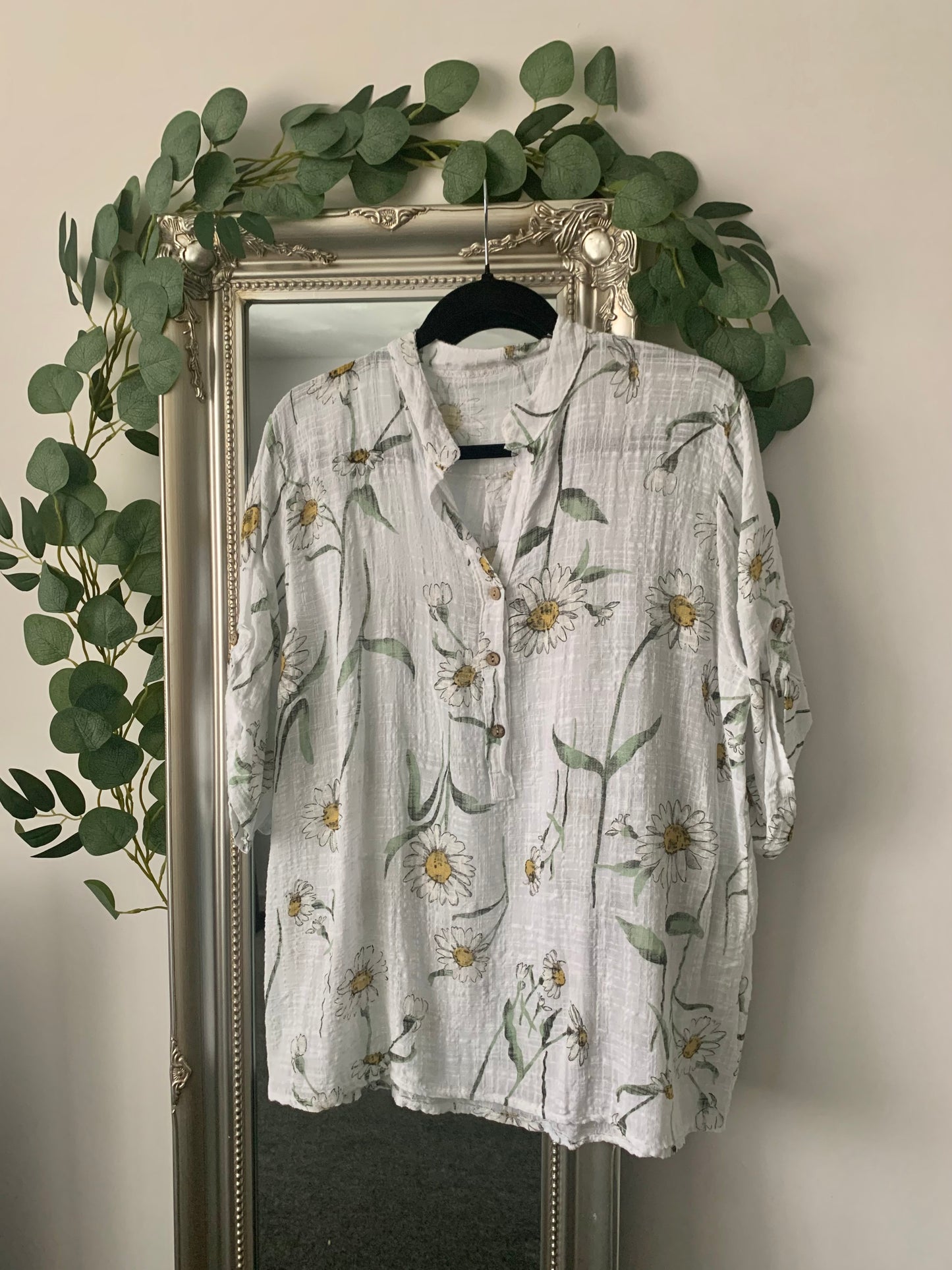 Large Daisy Print Shirt