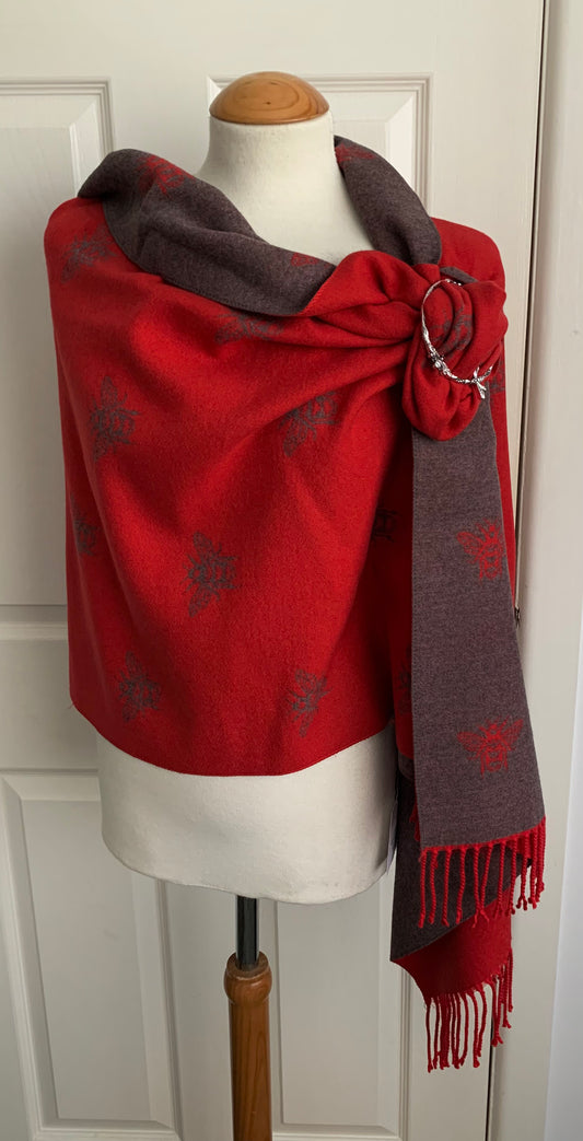 Super Soft Cashmere Blend Reversible Wrap/Pashmina