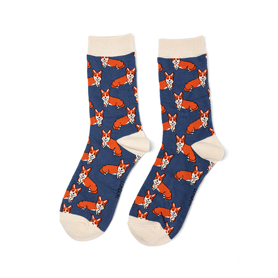 Bamboo Socks For Women - Corgis