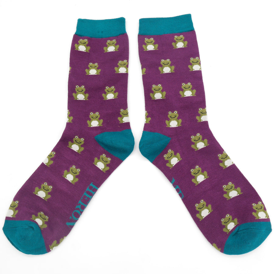 Bamboo Socks For Men - Frogs