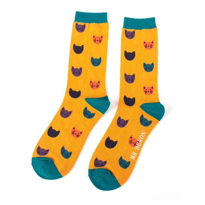 Bamboo Socks For Men - Cats