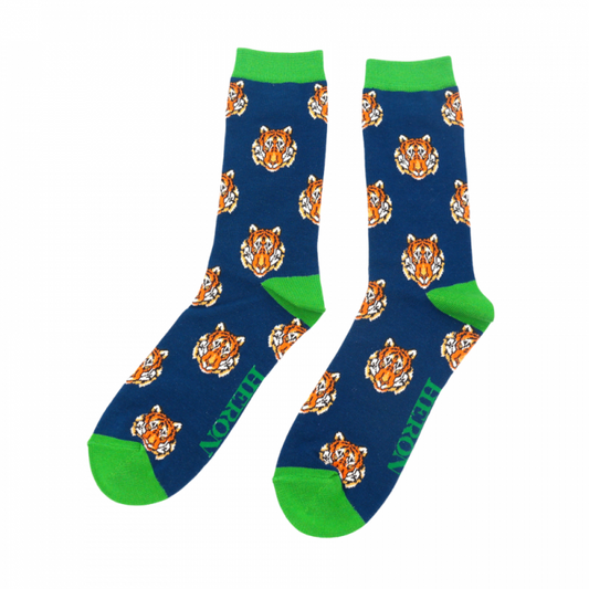 Bamboo Socks For Men - Tigers