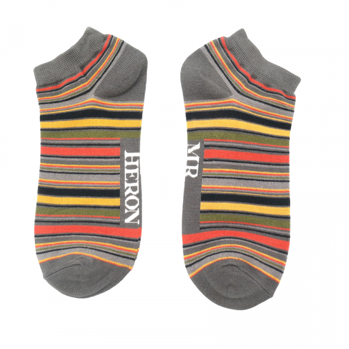 Bamboo Trainer Socks For Men - Stripes