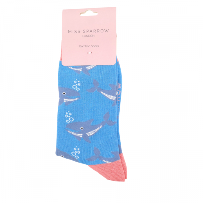 Bamboo Socks For Women - Whales