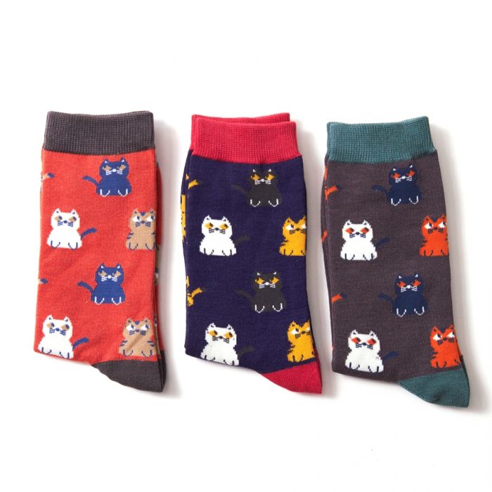 Bamboo Socks For Men - Cats