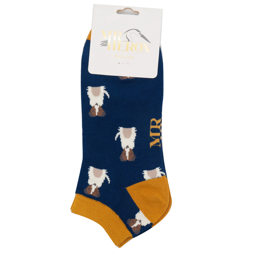 Bamboo Trainer Socks For Men - Jack Russells