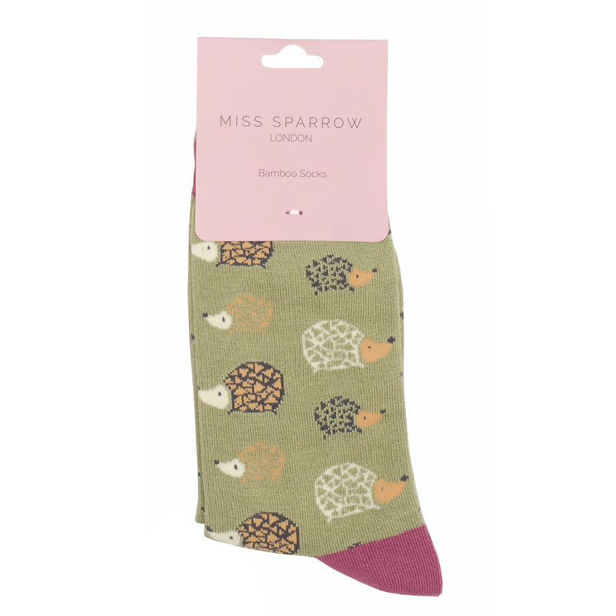 Bamboo Socks For Women - Hedgehogs
