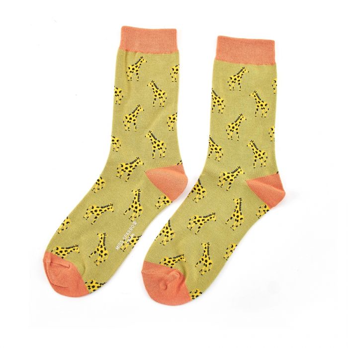 Bamboo Socks for Women - Giraffes