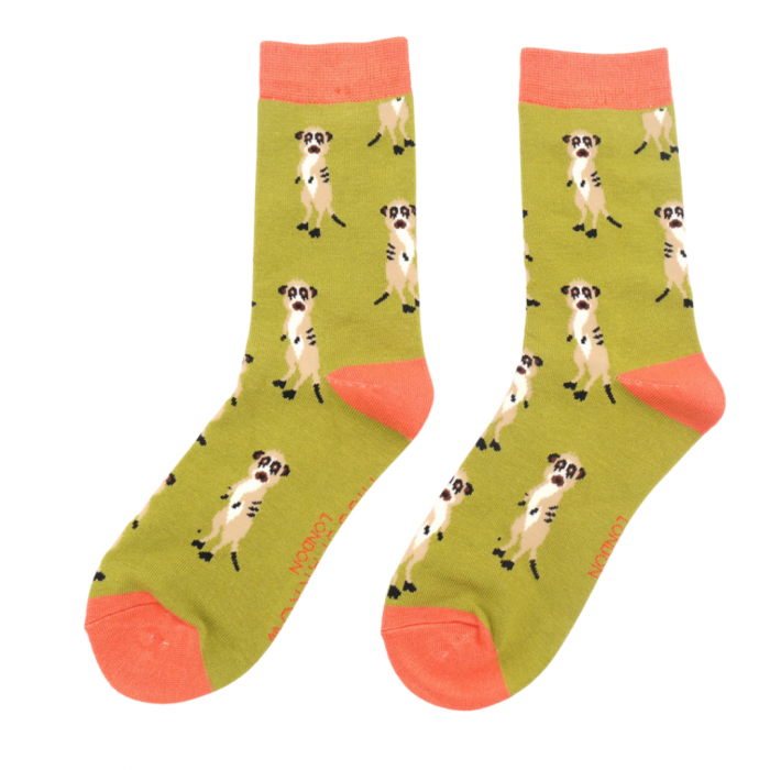 Bamboo Socks For Women - Meerkats