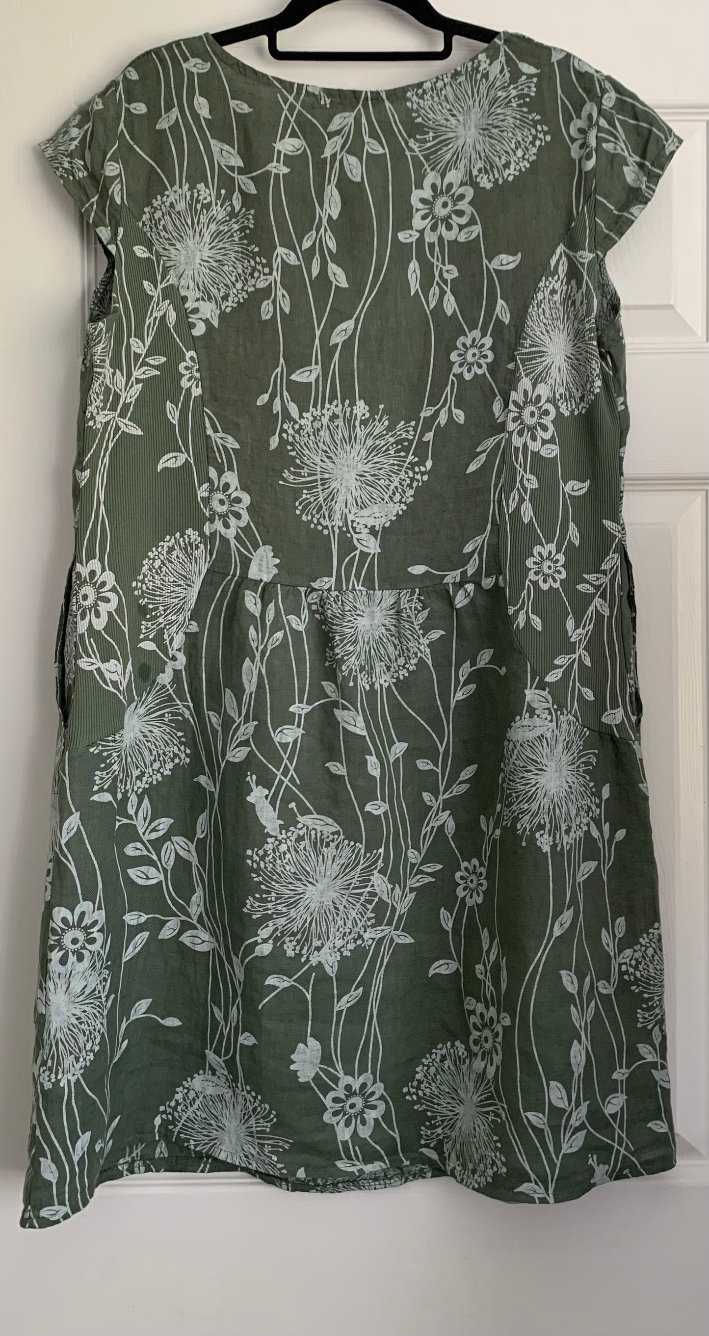 Linen Dress - Dandelion Print