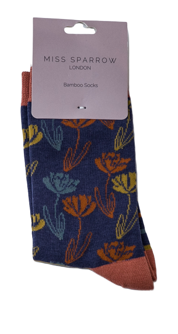 Bamboo Socks For Women - Climbing Floral