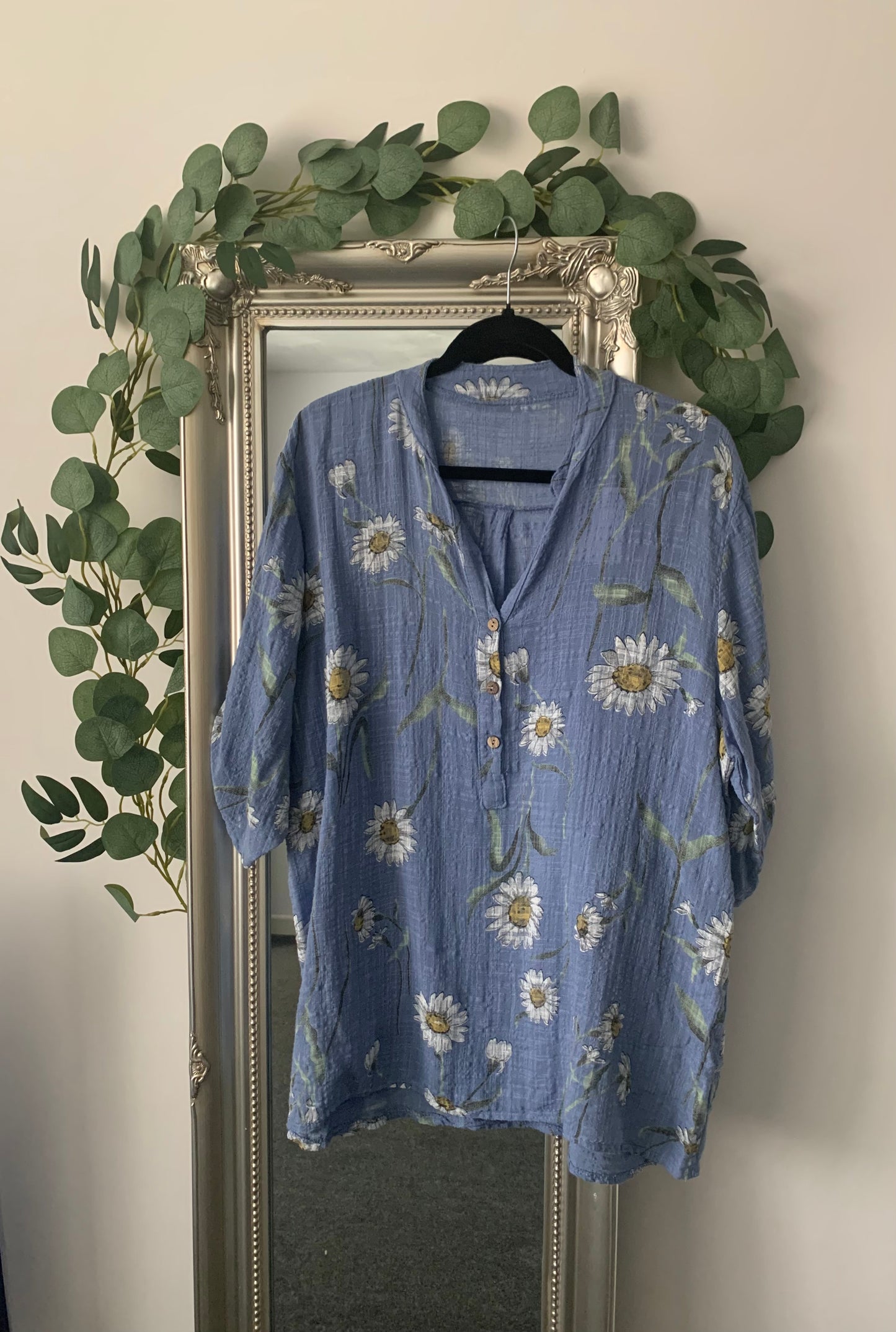 Large Daisy Print Shirt